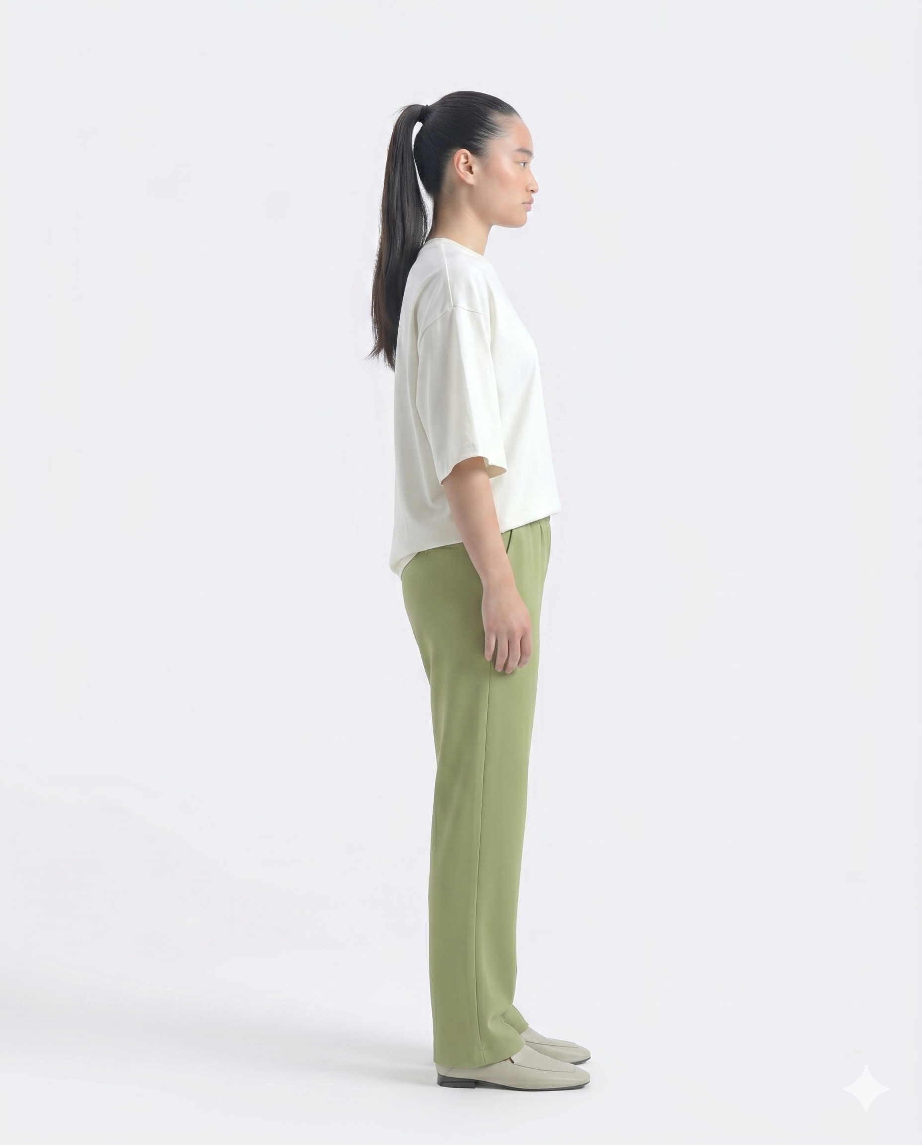 Comfort Straight Trouser-Olive