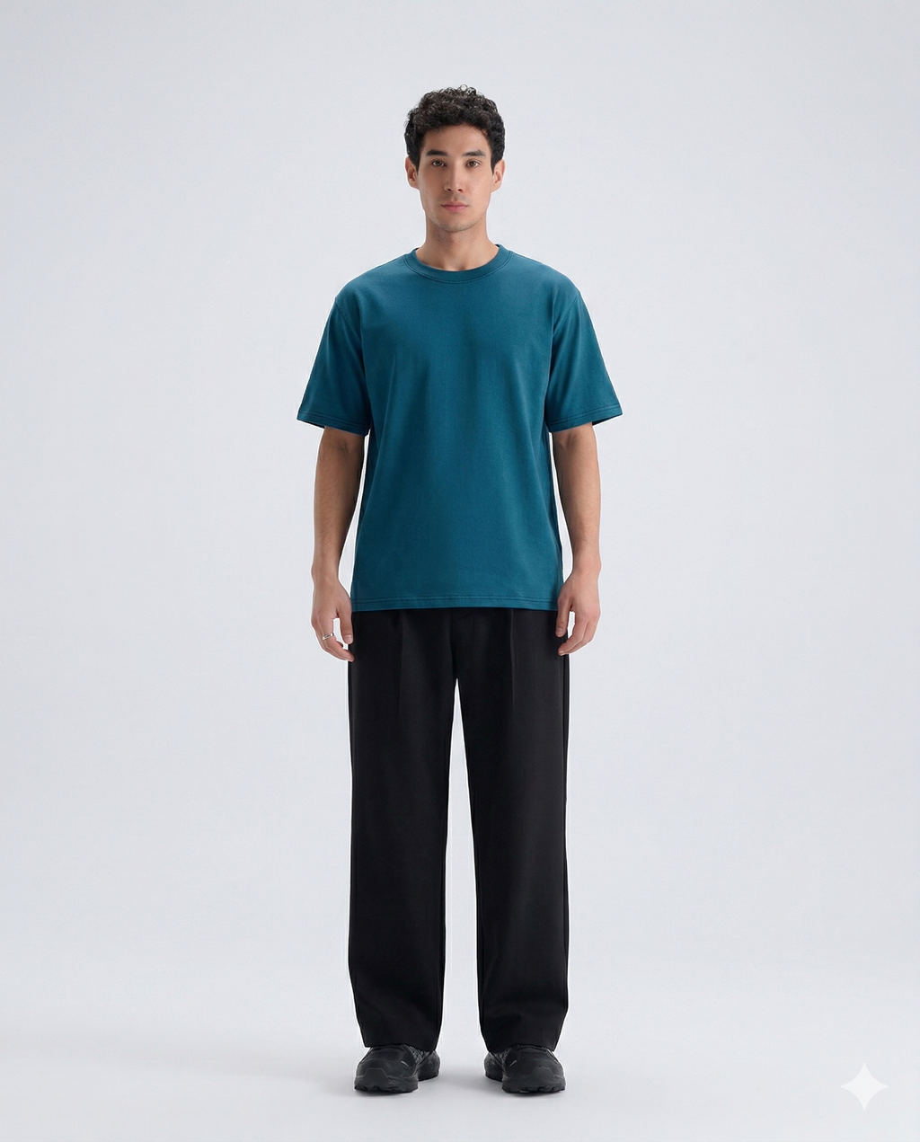 Crew Neck Tee - Blue
