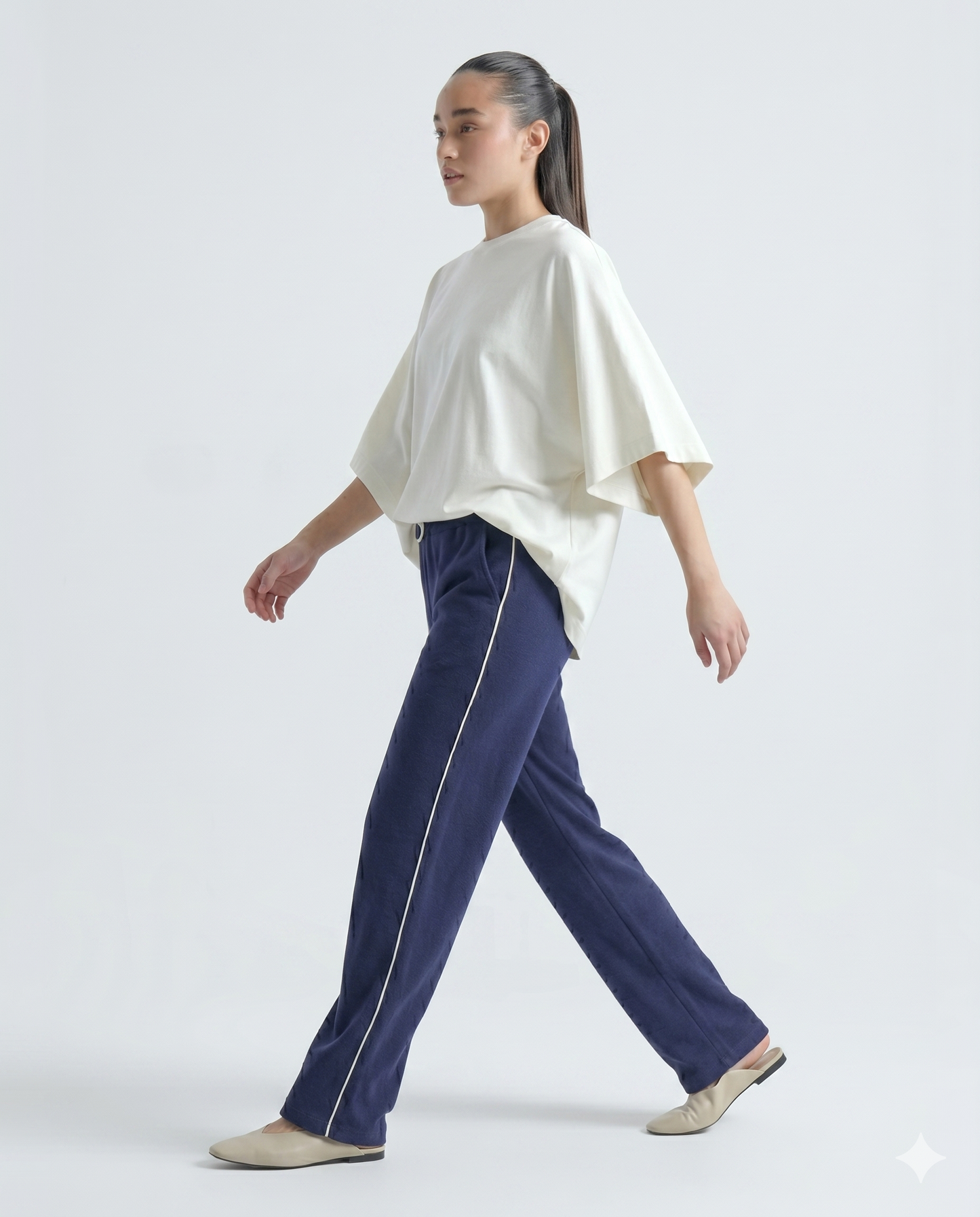 SoftStride Terry Trouser - Navy