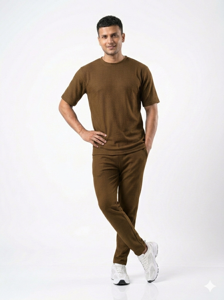 CoreFit Tracksuit - Mocha Brown