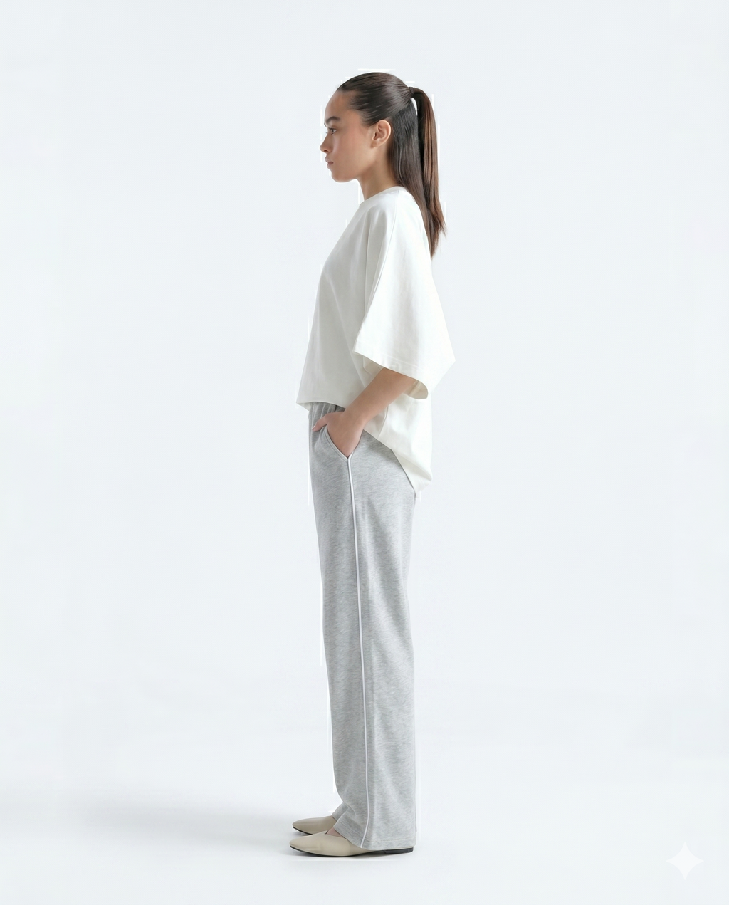 SoftStride Terry Trouser - Heather Grey