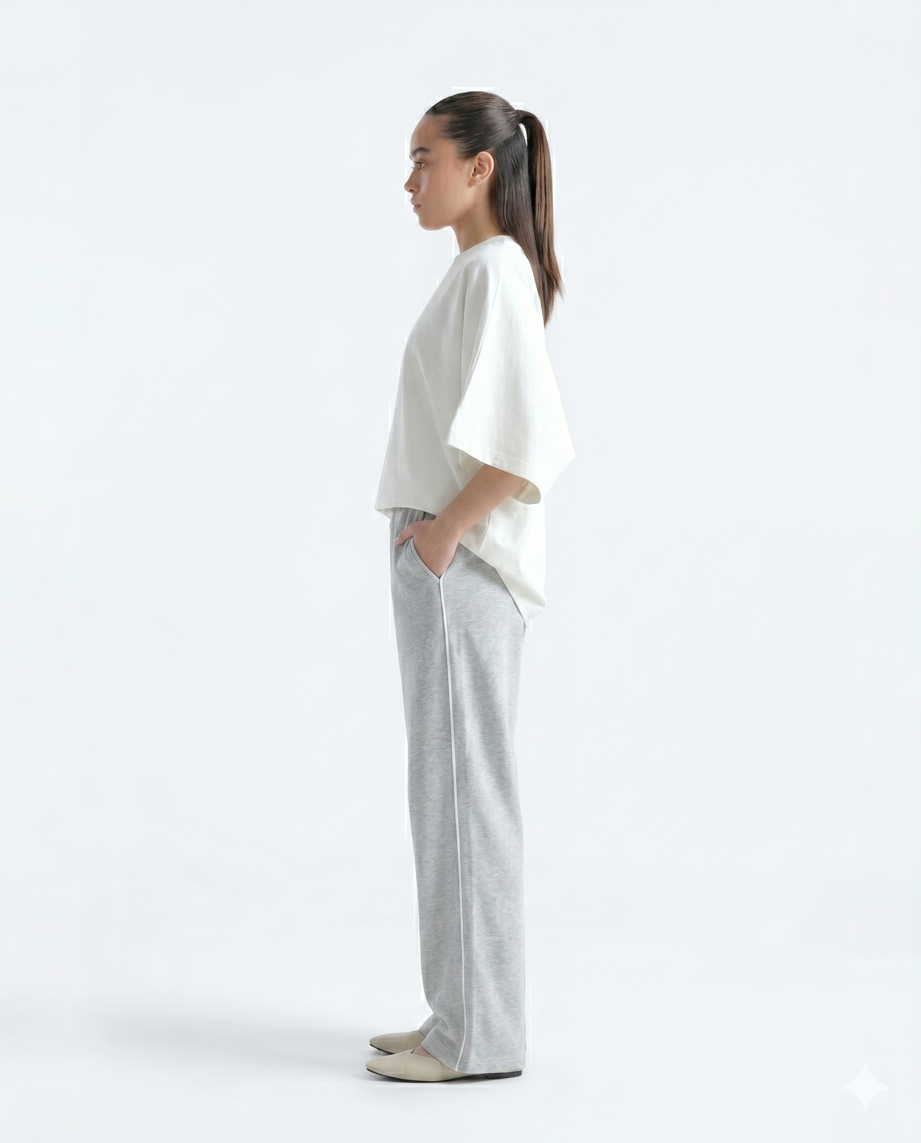 SoftStride Terry Trouser - Heather Grey