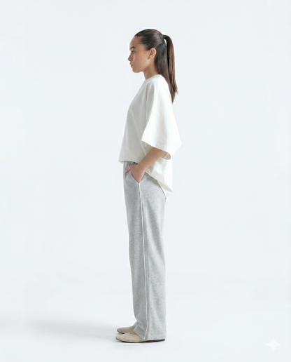 SoftStride Terry Trouser - Heather Grey