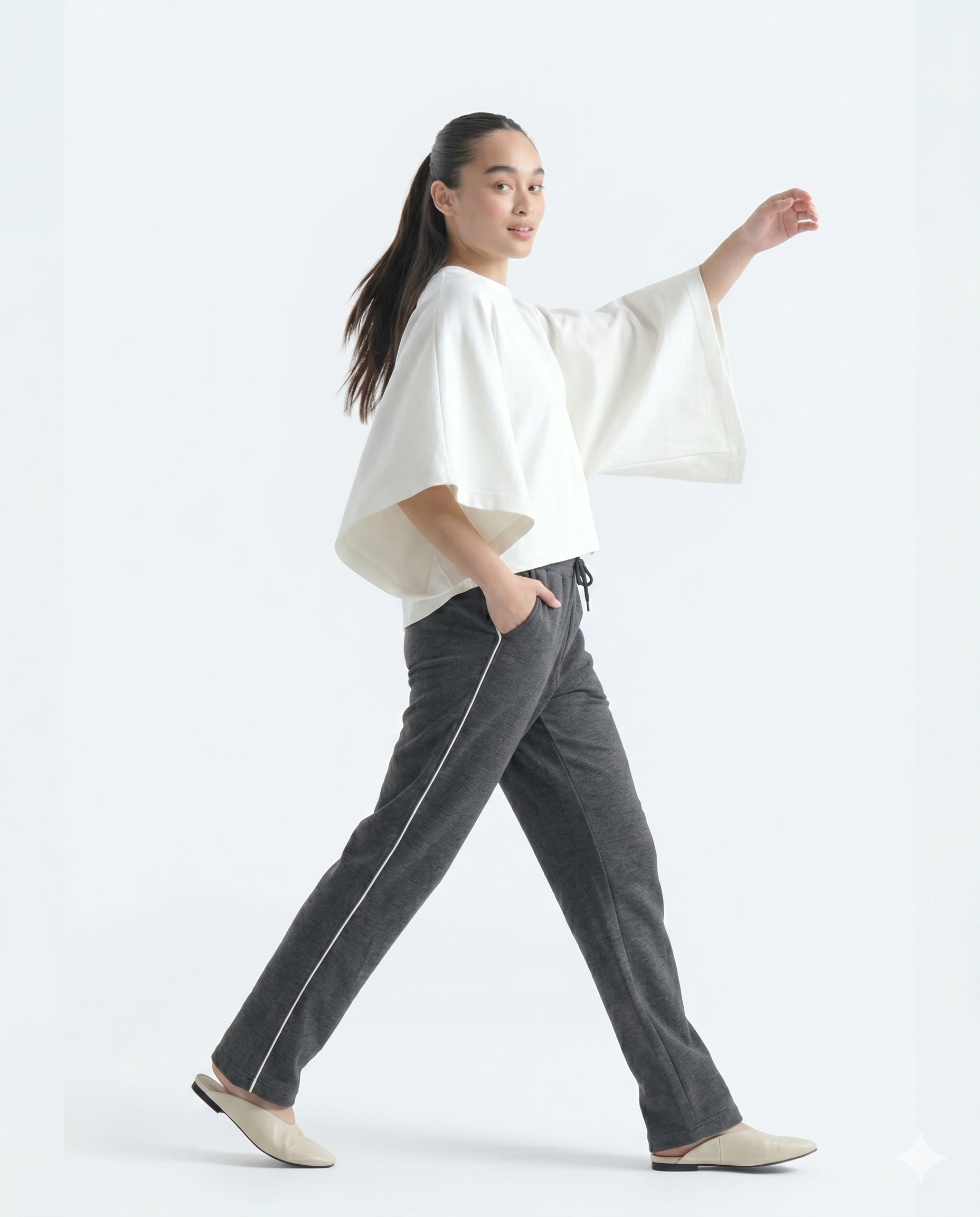 SoftStride Terry Trouser - Charcoal Grey
