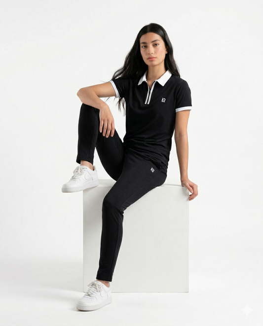 W-BlackAce Polo - Premium Cotton Tracksuit