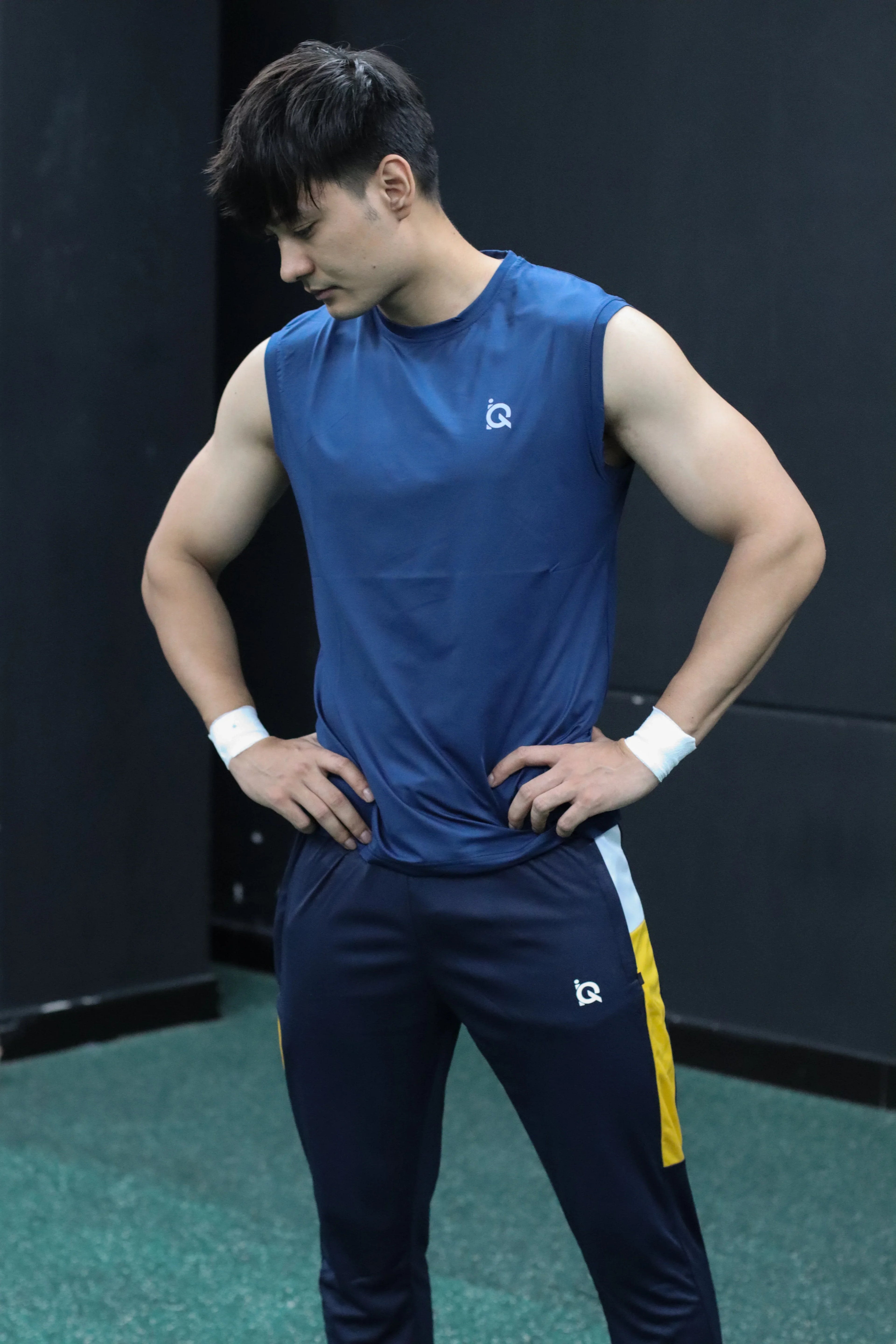 IQ-Blue Sleeveless Top