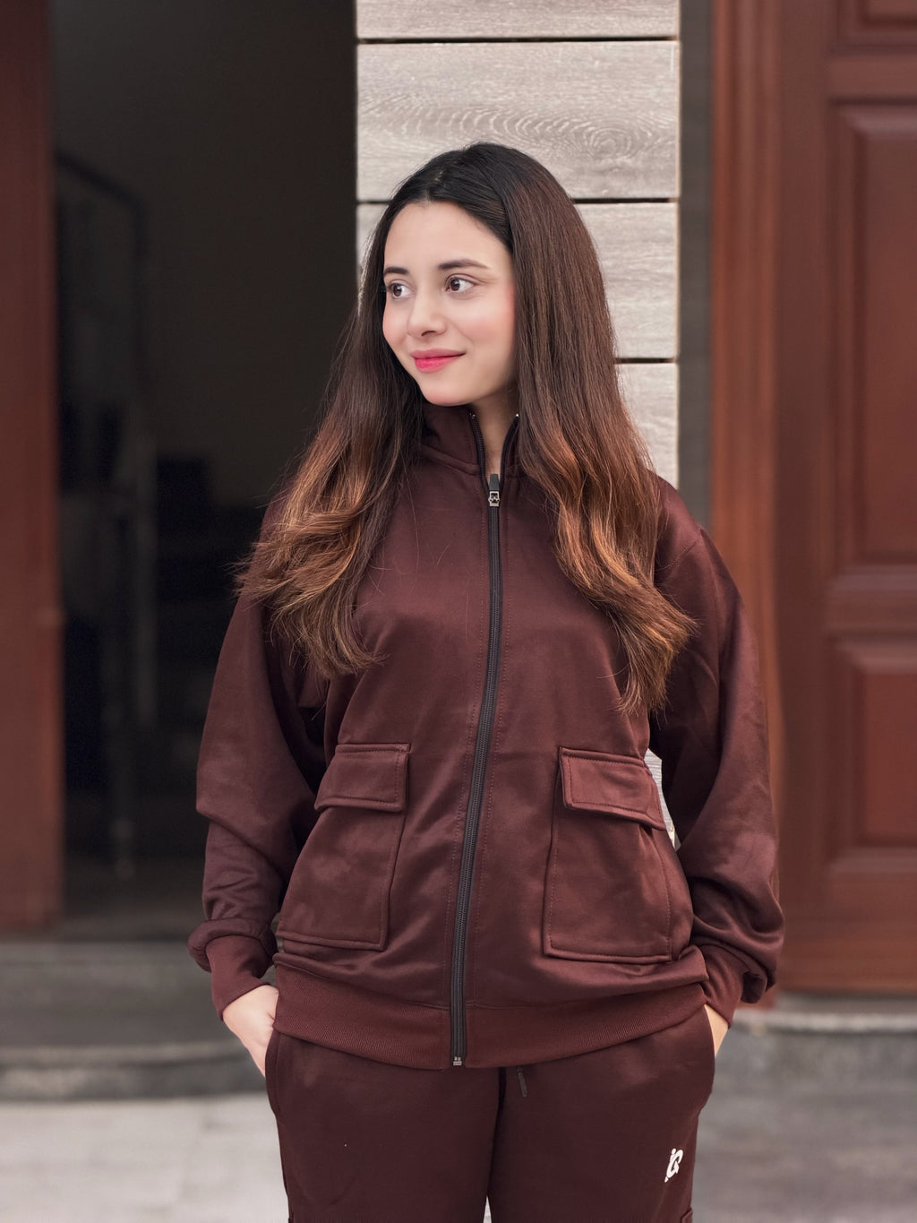W-Cocoa Cargo Charm Tracksuit
