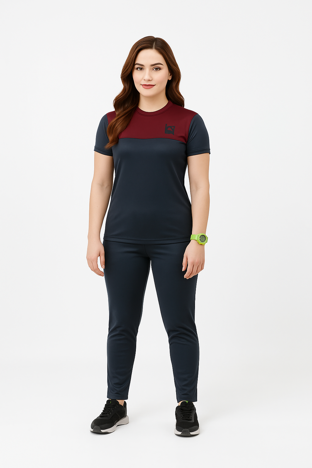 W-Smoky Maroon Twinset