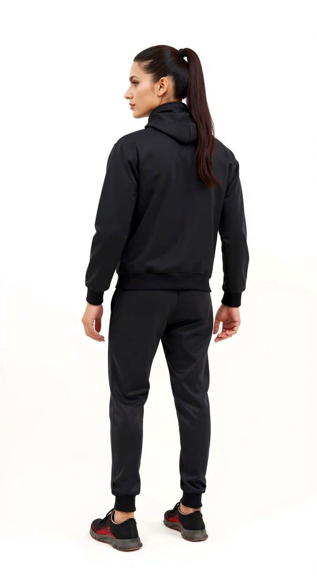 W-Black Hoodie Tracksuit – Saeed Ajmal’s Choice