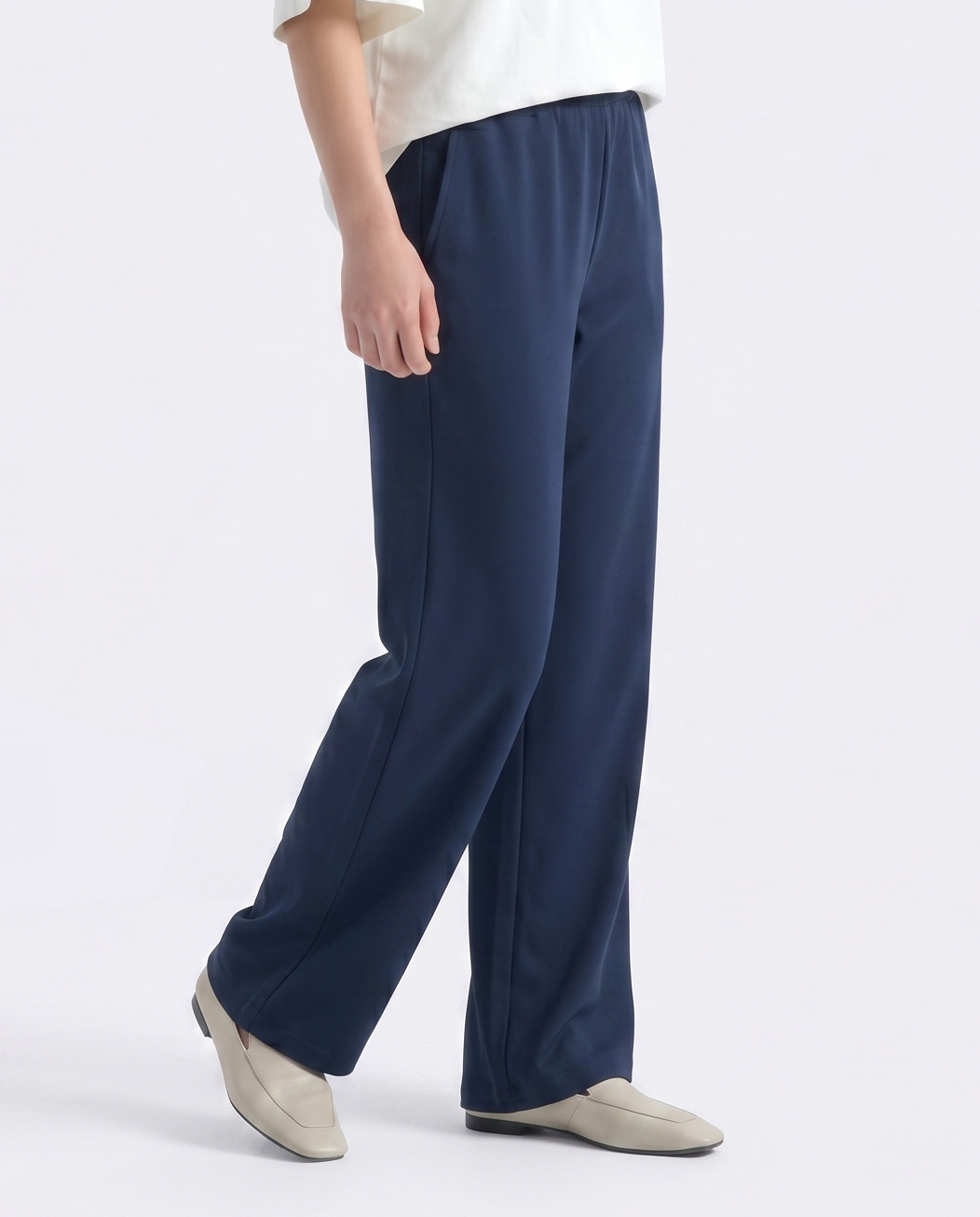 Comfort Straight Trouser-Navy