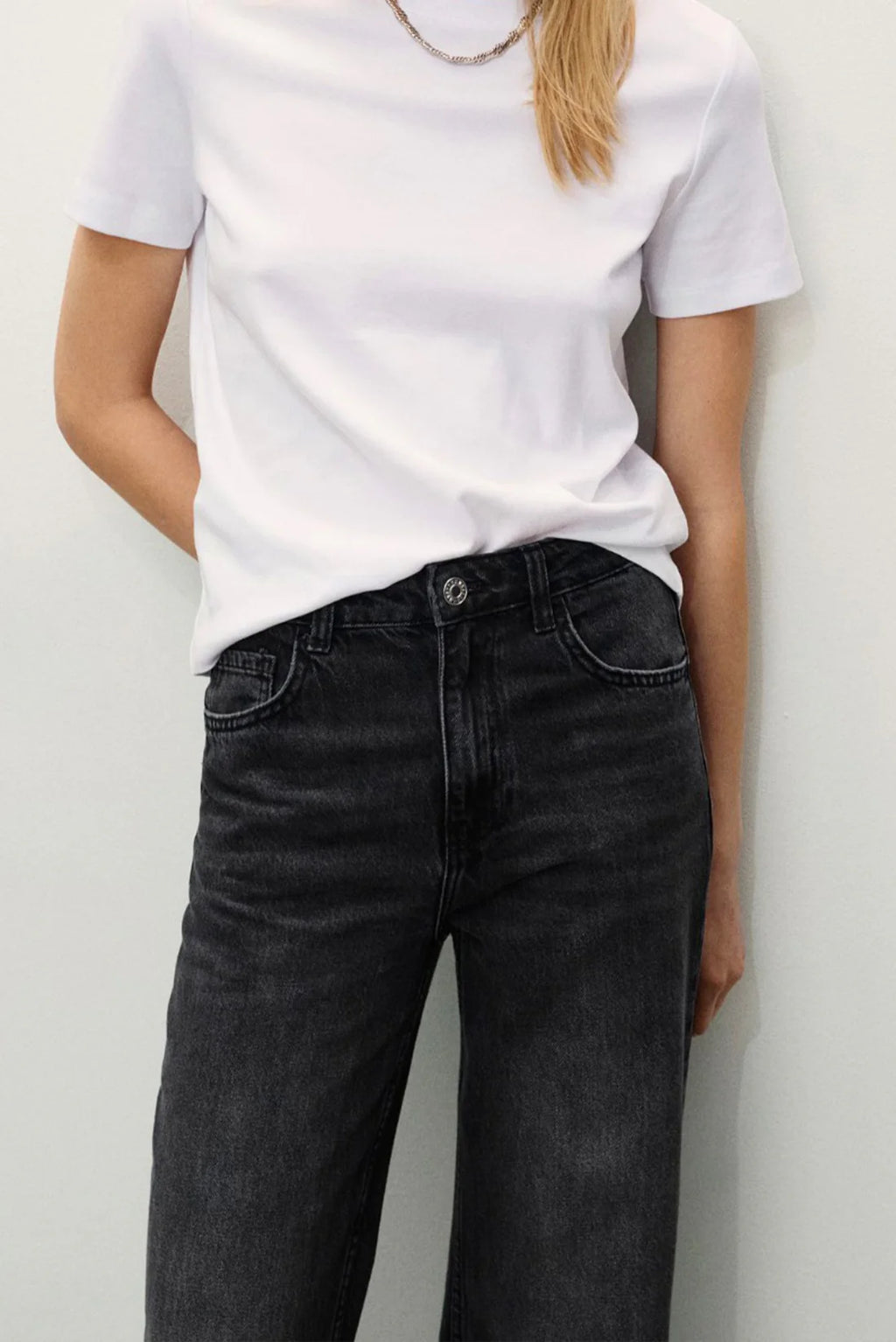 Wide Leg Jeans (Black)