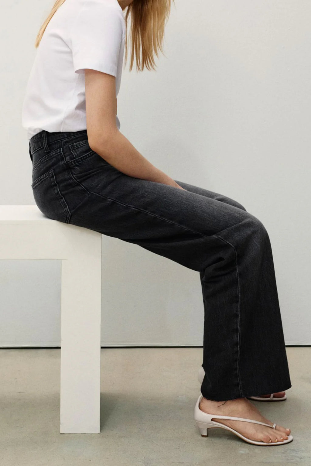 Wide Leg Jeans (Black)