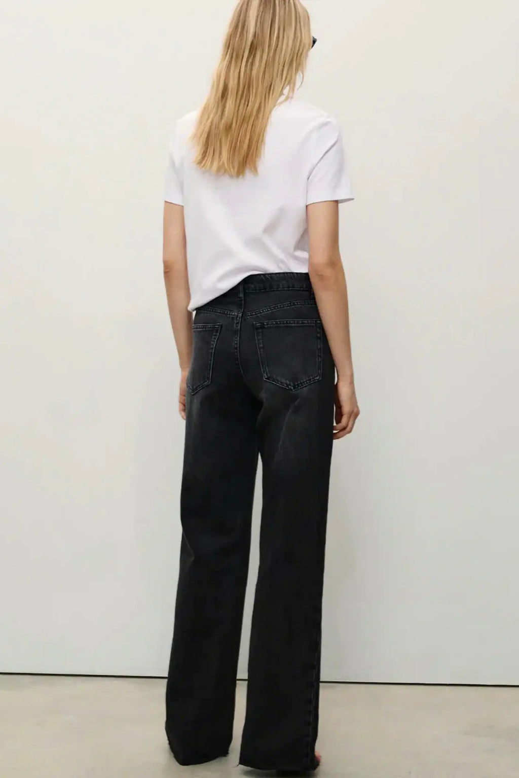 Wide Leg Jeans (Black)
